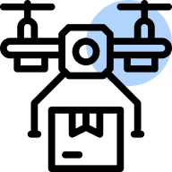 Modern logistics icon