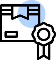 Quality packing icon