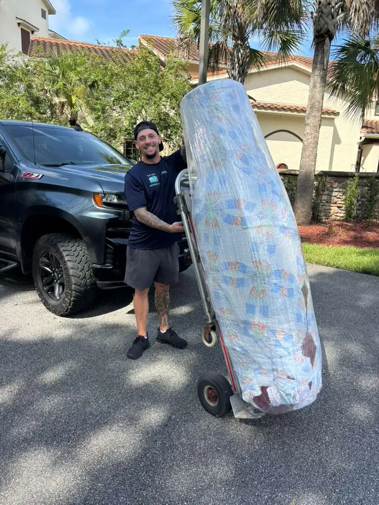 Professional furniture movers.